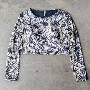 Sea Level Australia Morocco Long Sleeve Crop Rashie Top Black size US 14